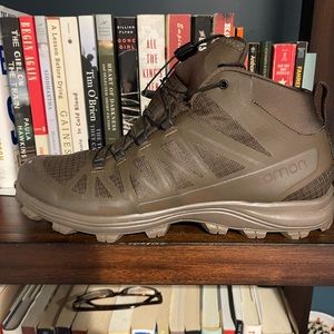 Like new barely worn Salomon hiking shoes , ankle high great for getting outside